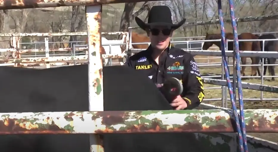 Matt Triplett with Bull